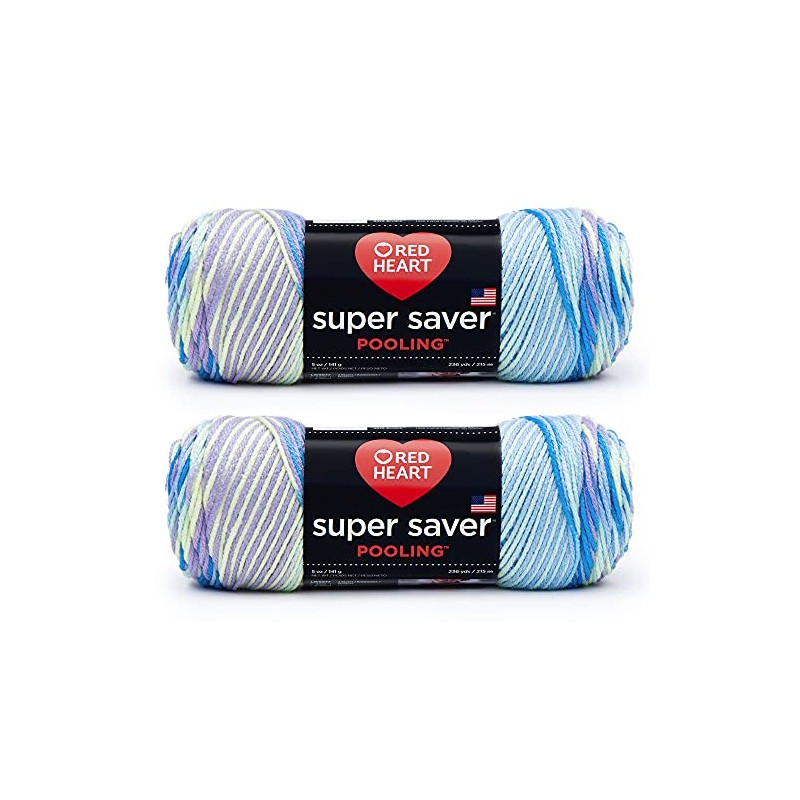 Red Heart Yarn Super Saver Pooling (2-Pack) (Stillwater)
