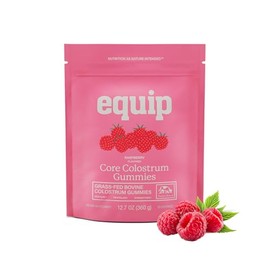 Equip Gomitas de calostro bovino Foods Core - Deliciosas gomitas de calostro bovino de 1 g por ración - Suplemento de calostro de animales alimentados con pasto - Salud intestinal, inmunidad, recupera