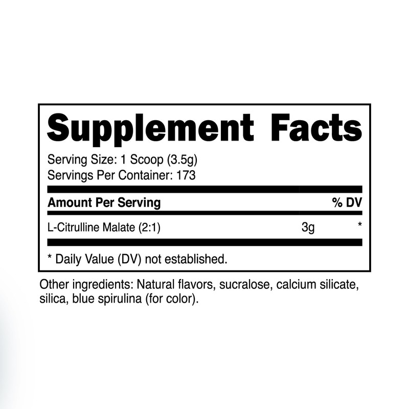 Nutricost L-Citrulline Malate 2:1 (600 Grams) (Blue Raspberry)
