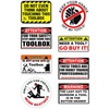 8 count Funny Toolbox Sticker Decal Tool Box Sticker Pack