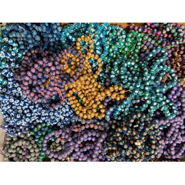 Handmade NEW 100 pieces Polymer Clay Power Bracelet Round Stretch Assorted Wholesale