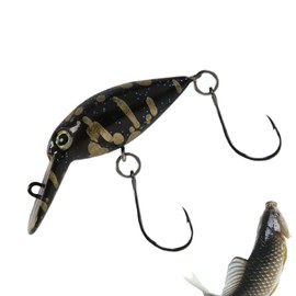 Fishing Bait | Crankbaits for Bass Fishing with Hooks - Realistic Floating Swimbait for Freshwater Saltwater Lake Inshore Boat Shore Angler