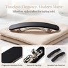 2PCS Matte Black Hair Clips Women