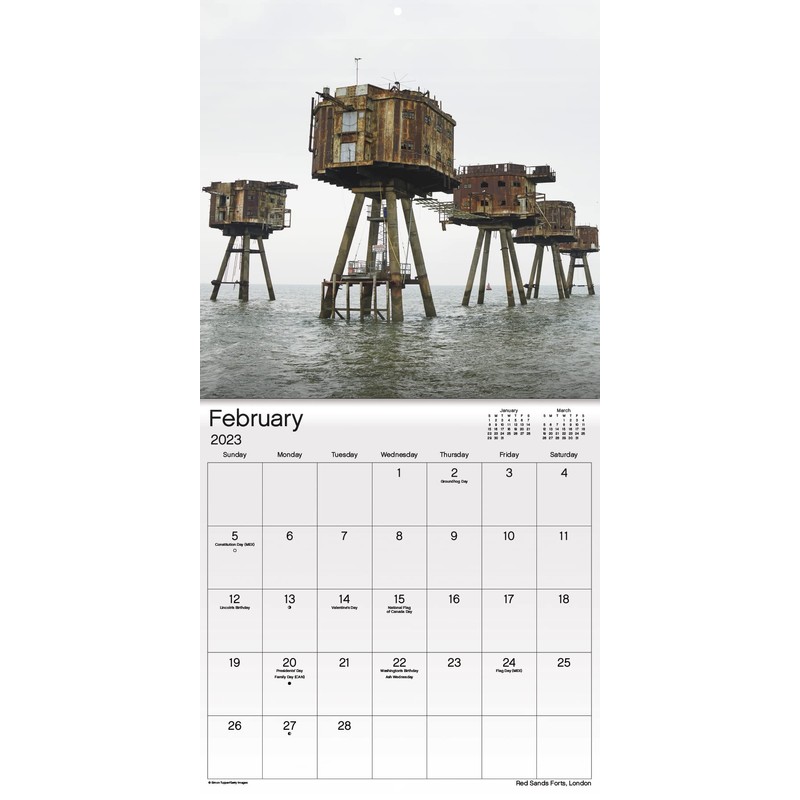 2023 Abandoned Places Wall Calendar