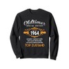 60th Birthday Oldtimer Men's 1964 Slogan Funny Sweatshirt, black