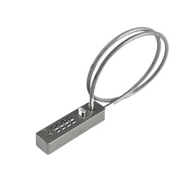 CLEAYODO 4 Digit Password Helmet Lock, Door Lock, Car Lock, Mild Steel Cable Padlock, Compact, Easy to Carry, Thick Cable, Anti-Theft, Anti-Cut, Strong and Durable, Multi-Purpose, Gray (60cm)