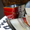 Elama 16 Piece Double Bowl Stoneware Dinnerware Set with Service