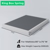 Vaciwe 4 Inch Box Spring King Size Bed Base, Heavy