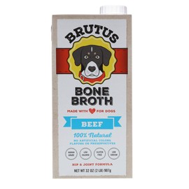 Brutus Bone Broth for Dogs (Beef, 2-Pack) and Brutus On The Go Instant Bone Broth (Beef, 5-Pack)