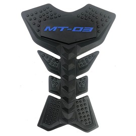 Motorcycle Blue Gas Fuel Tank Pad Protector Anti-Slip Rubber Guard Compatible With Yamaha MT03 FZ03