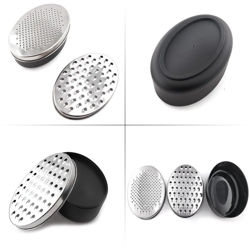 NyxSeat 1 Grater, 1 Small Brush, Stainless Steel Grater, Storable