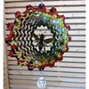 Stainless Steel Wind Spinner - Colour Bumble Bee Hive