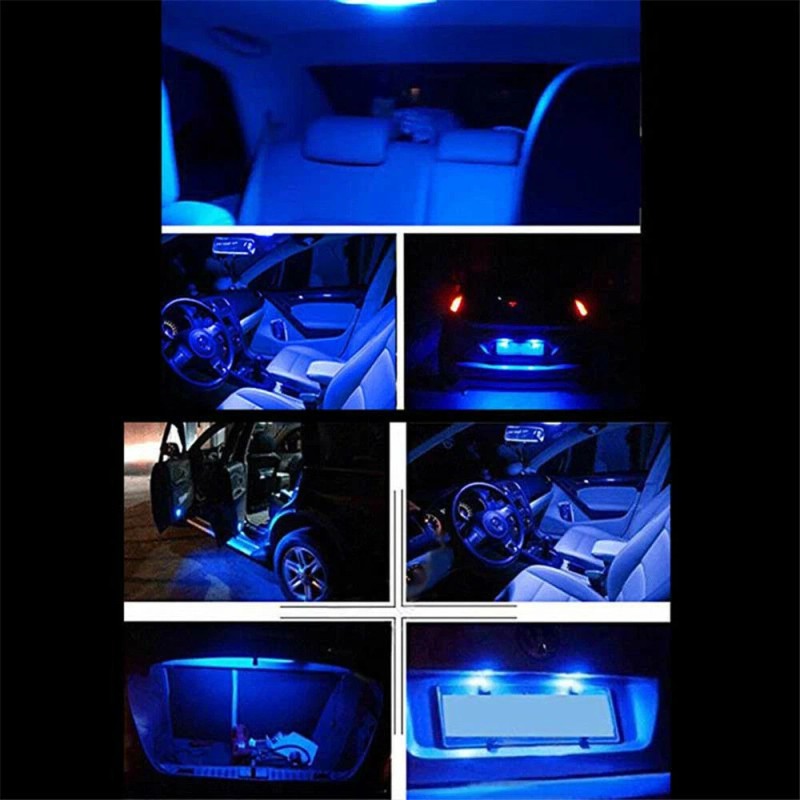 SHENKENUO 13Pcs T10 31mm Car LED Interior Lights Kit Ice