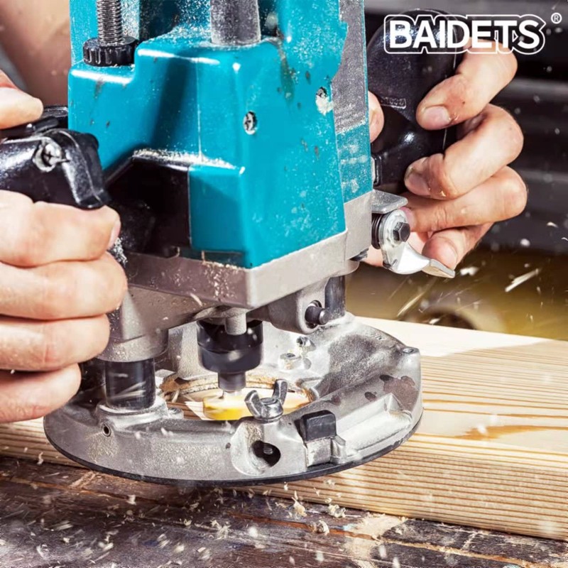 Router Bits Set 1/4 Inch Shank - BAIDETS 15 Pcs