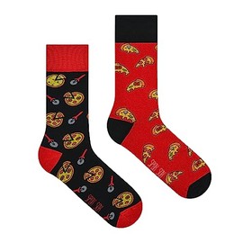 Spox Sox Casual Unisex Funny Crazy Colourful Socks for Men and Women, pizza
