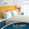 Sunshine Comforts Egyptian Cotton Flat Sheets Super King Size Breathable,