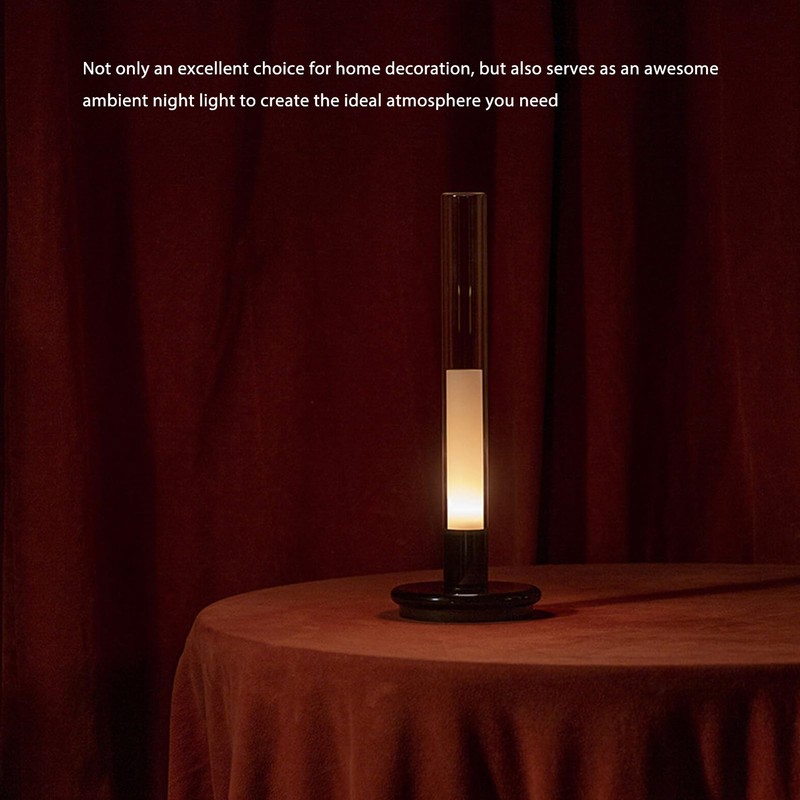 Fockety LED Table Lamp, Soft Light No Stroboscopic Rechargeable Ambient