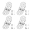 Pack of 4 Hinge, 180 Degree Hinge, Foldable, Zinc Alloy