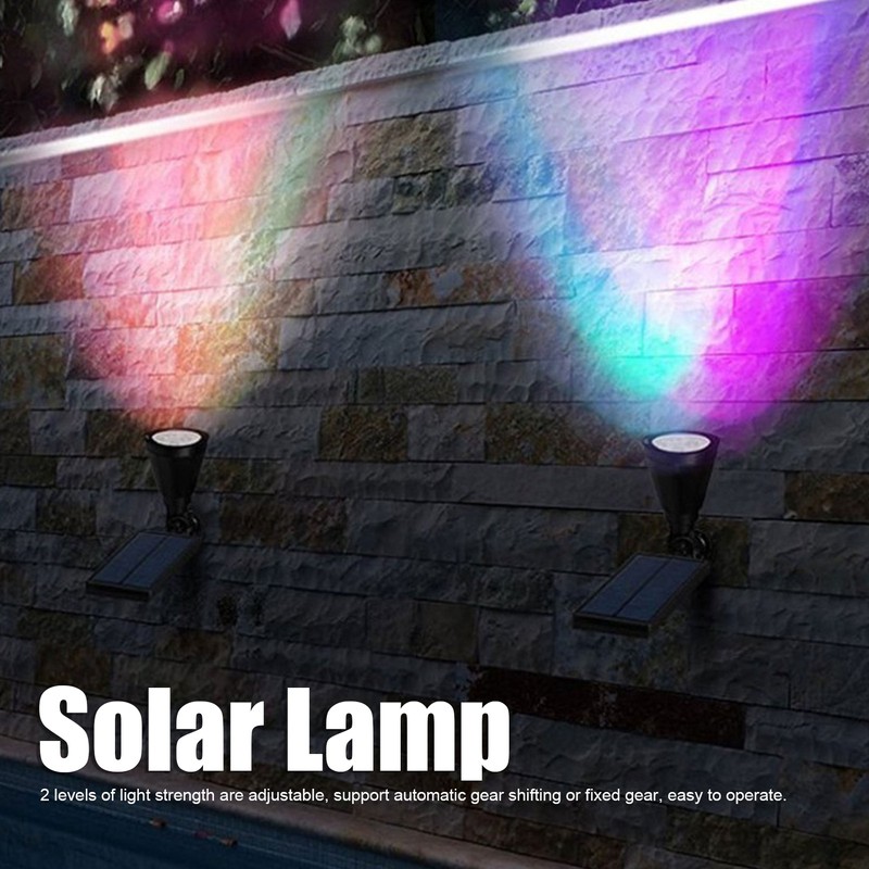 7LED Solar Light Intelligent Outdoor Garden Spotlight Lawn Lamp Landscape