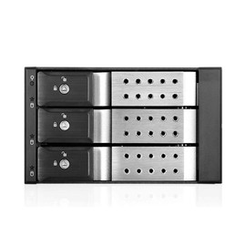 i-Star BPN-DE230HD-SILVER Trayless 2X 5.25 to 3X 3.5 12Gb/s HDD Hot-swap Rack