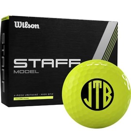 Wilson Staff Model Yellow Monogrammed Golf Balls