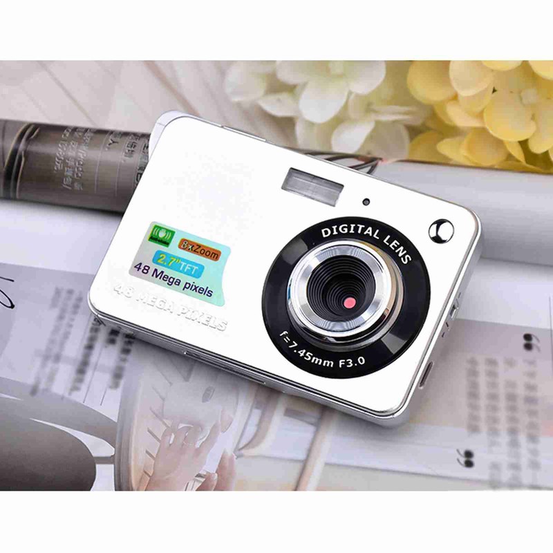 Digital Camera Mini Pocket Camera 48MP 2.7 Inch LCD Screen