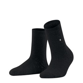 Burlington Fluffy Bed Women's Socks A Warming Material Mix, Black 3000.