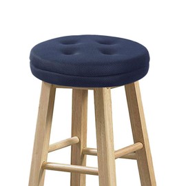 baibu Stool Covers Round, Super Breathable Round Bar Stool Cover Seat Cushion Navy Blue 13" - One Cushion Only