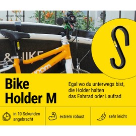 Frank Bike Holder S Children's Bicycle Holder Load Bike 4 x Transport Hooks for Babboe, Bakfiets, Muli Cargo Bikes - Load Bike Balance Bike Holder