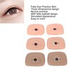 3 Pairs 3D Fake Eye Practice Skin Silicone Microblading Eyebrow