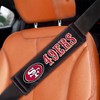FANMATS 32060 San Francisco 49ers Embroidered Seatbelt Pad - 2