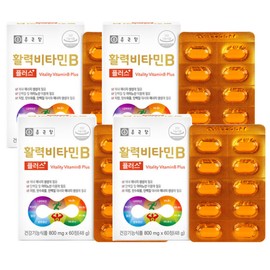 Chong Kun Dang V Chong Kun Dang Vitality Vitamin B Plus 800mg x 60 tablets (4) / V 종근당 활력비타민B 플러스 800mg x 60정 4개