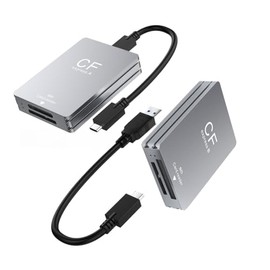 2 en 1 CFexpress tipo A lector de tarjetas SD portátil CFExpress USB 3.2 adaptador de tarjeta de memoria SD de doble ranura de 10 Gbps, A+SD