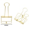 Extra Large Binder Clips 2 Inch, Big Paper Clamps Gold