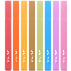 Mr. Pen- Aesthetic Highlighters, 8 pcs, Chisel Tip, Warm Colors, Cute Highlighters Assorted Colors, Bible Highlighters and Pens No Bleed, No Bleed Highlighters for Bible Pages No Bleed