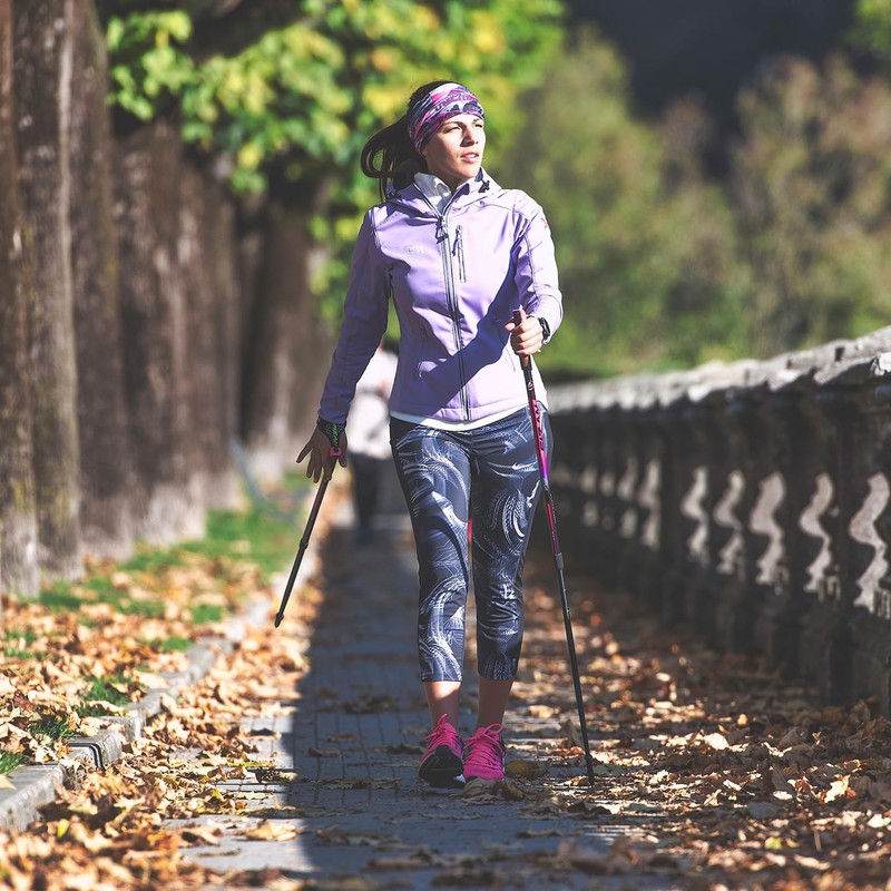 FIZAN Speed Model, Swift Nordic Aluminium Walking Poles, Ultralight Adjustable,