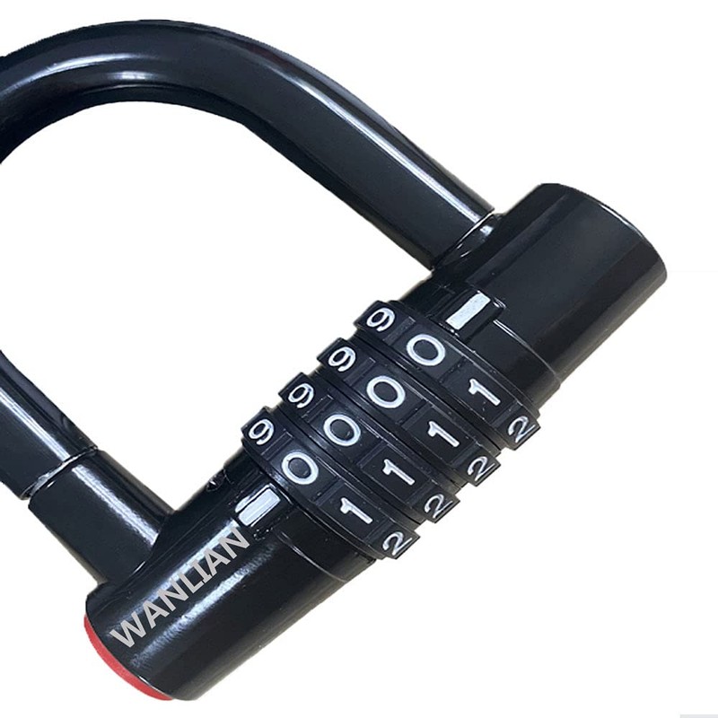 4-Digit Password Padlock - Bicycle & Chain Lock, Anti-Shear Cabinet