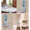 Deezio Extra Strong Stainless Steel Screw Single Hooks, Coat Hooks,