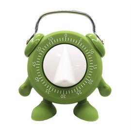 Kitchen Timer, 60 Minutes Countdown Cooking Teaching Egg Potty Training Wind Up Cute Timeout Timer No Battery (Green)
