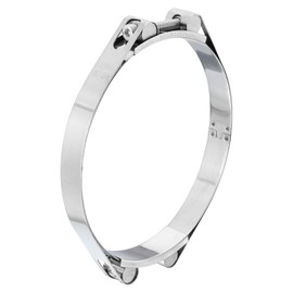 sourcing map T-Bolt Hose Clamp, 304 Stainless Steel Intake Soft Hose, Clamp Range 160-170mm for 6.69" Hose ID, T-Clamps for Automotive, Intercooler, Radiator, Silver