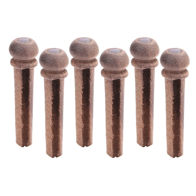 Guitar Bridge Pins Rosewood for Gibson/ Martin/Yamaha Acoustic Folk Guitars