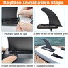 9 Inch Replacement Fin for Sup, Removable Universal Sup Fin,