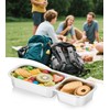 Ugotit Stainless Steel Snack Box, 2 Compartments, Airtight & Waterproof,