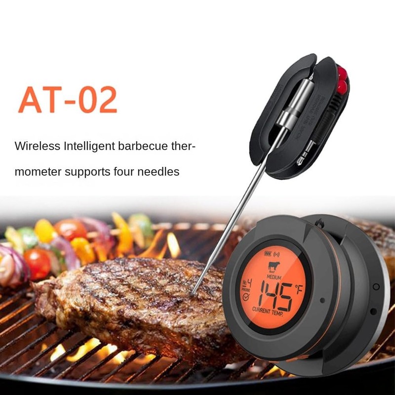 Wireless Bluetooth Barbecue Electronic Smart Oven Thermometer Kitchen Food Barbecue