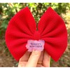 Solid red bow/bow tie/headband/piggies/Scrunchie - Finish: 4 inch bow on