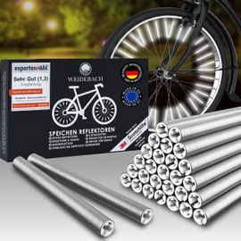 Weidebach Set of 72 Bicycle Spoke Reflectors, StVZO Approved Reflectors, Bicycle Spoke Reflectors for Maximum Visibility in Traffic, Bicycle Reflectors for Spokes of All Types