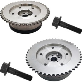 2Pcs Engine Intake & Exhaust Variable Timing Sprocket Camshaft Gear for Buick Lacrosse Regal Verano, Chevy Captiva Cobalt Equinox HHR Impala Malibu, GMC Terrain, Pontiac G5 | 12578516 917-270 917-254