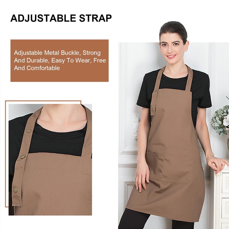 Yotsuba Apron, Unisex Bib Apron, Upgraded Waterproof Canvas, Adjustable, Multiple