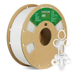 OVERTURE ABS Filament 1.75mm, ABS 1kg Spool (2.2lbs),3D Printer Filament,Dimensional Accuracy +/- 0.02 mm, Fit Most FDM Printer (Naturale)