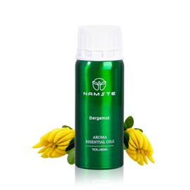 NAMSTE Aceite Esencial Para Difusor 100mL | Frutal-Serie | Bergamot | 100% Puro y Concentrado Natural, Botella de Aluminio, Aceites Esenciales Profesional para Difusor de Aroma y Humidificador